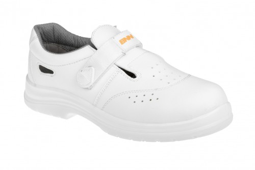Biele pracovné sandále Bennon White S1 ESD